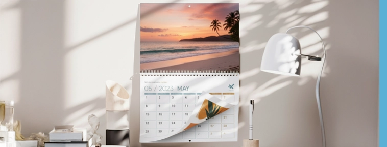 Nástěnné kalendáře se středovou spirálou