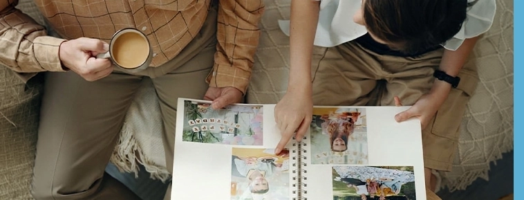 Fotoalbum s kroužkovou vazbou